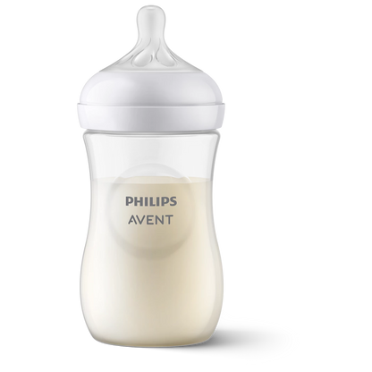 Philips Avent Natural Response Baby Bottle – 260ml, BPA-Free Milk Bottle with Teat for Babies 1 Month+ (Model SCY903/01)