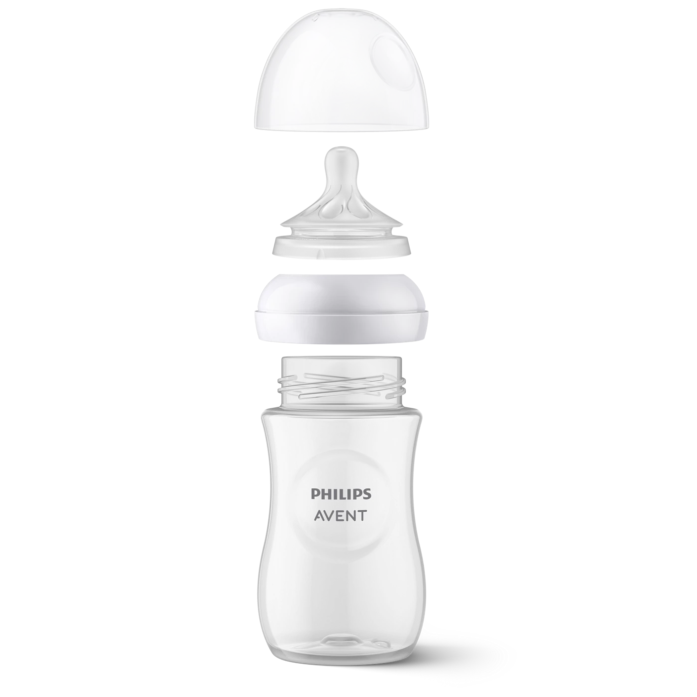 Philips Avent Natural Response Baby Bottle – 260ml, BPA-Free Milk Bottle with Teat for Babies 1 Month+ (Model SCY903/01)